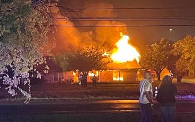 Home near Pflugerville catches fire, downed wires spotted nearby